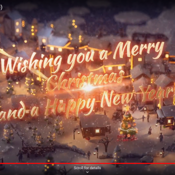Season’s Greetings from Team Sentient